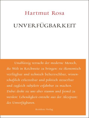 cover image of Unverfügbarkeit